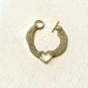 Tiffany & Co. Chain Heart Toggle Bracelet